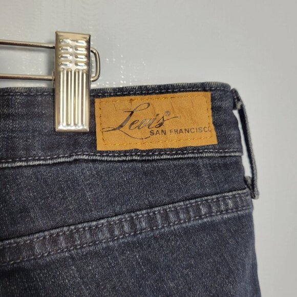 Levi's San Francisco 22W Dark Wash Denim Blue Bold Curve Bootcut Jeans - Picture 5 of 9